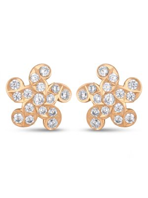 Palace Horizon Stones Gold Stud Earrings-hover