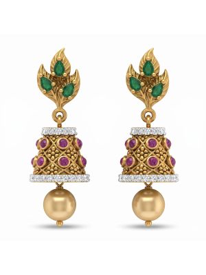 Royal Heritage Pearl Drops Gold Jimikki-hover