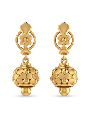 Modern Floral Gold Casting Drops-hover