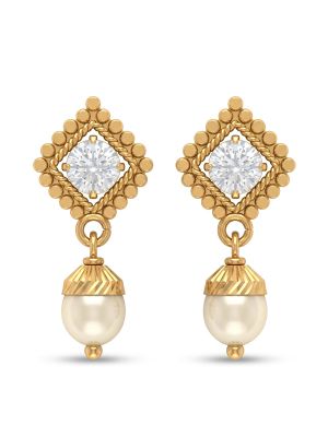 Elegant Wedding Pearl Gold Drops-hover