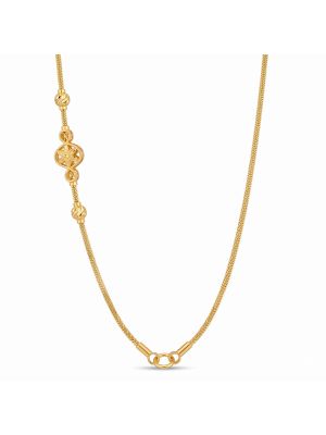 Floral Motif Combini Gold Chain-hover