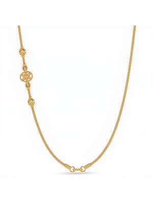 Floral Mugappu Combini Gold Chain-hover
