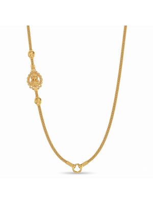 Divine Goddess Lakshmi Mugappu Gold Chain-hover