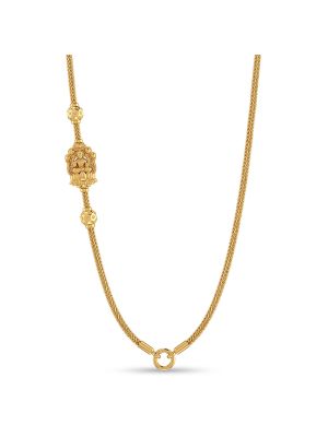 Classical Lakshmi Mugappu Gold Chain-hover