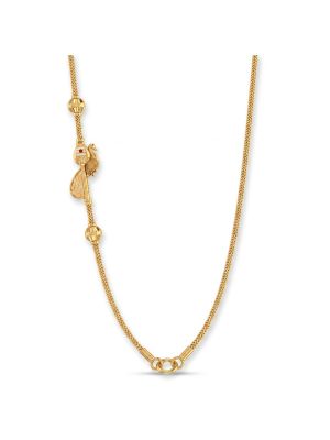 Classic Mayil Vel Mugappu Gold Chain-hover