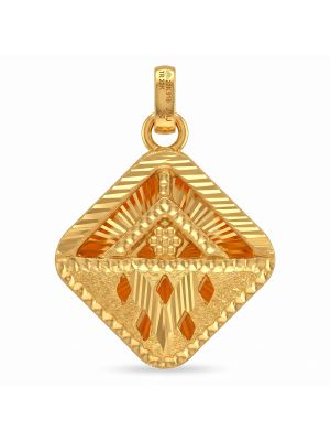 Women's Diamond Patterned Gold Dollar-hover
