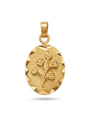 Blossom Oval Motif Gold Dollar-hover