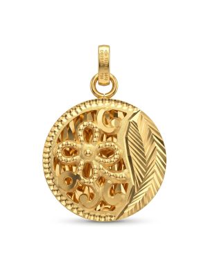 Fancy Bloom Textured Gold Dollar-hover