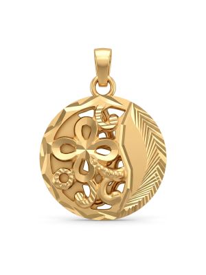 Ornate Disc Pattern Gold Dollar-hover