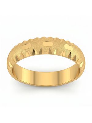Artisan Casting Gold Wedding Ring-hover