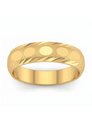 Wedding Horizon Casting Gold Ring-hover