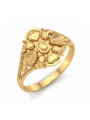 Heritage Filigree Shield Gold Ring-hover