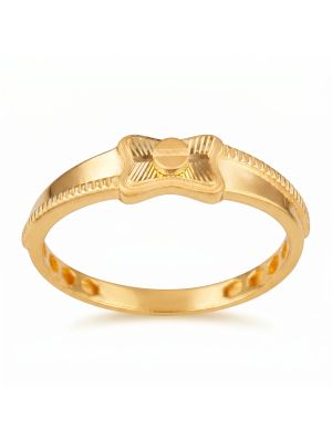 Gents Screw Signet Gold Casting Ring-hover