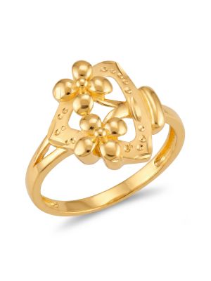 Sacred Flower Casting Gold Ring-hover