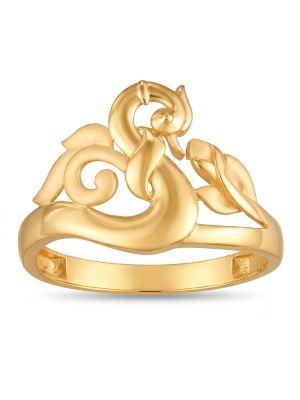 Mystic Swan Casting Gold Ring-hover