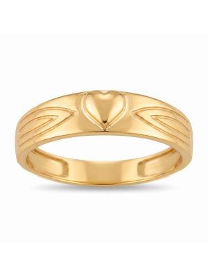 Classic Imperial Heart Gold Ring-hover
