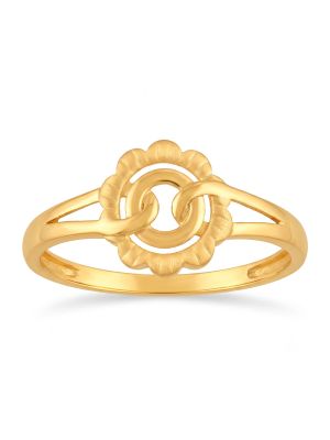 Knot Blossom Casting Gold Ring-hover
