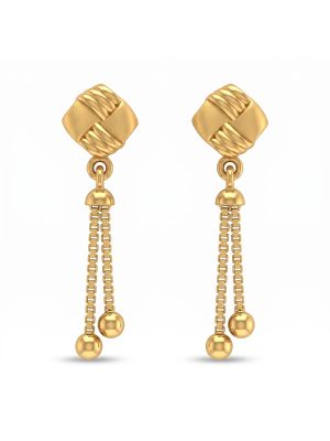 Woven Knot Casting Gold Drops-hover