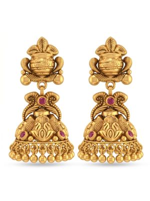 Royal Kalash Antique Gold Jimikki-hover