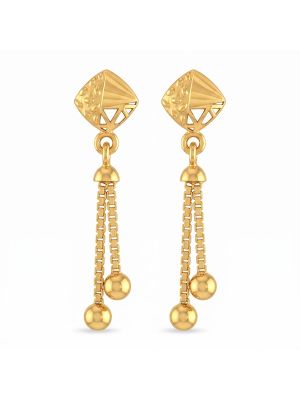 Elegance Pyramid Casting Gold Chain Drops-hover