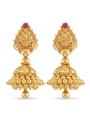 Fancy Lakshmi Gold Drops Jimikki-hover