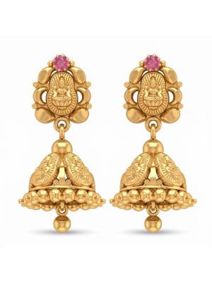 Goddess Lakshmi Heritage Gold Jimikki-hover