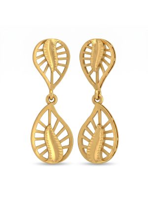 Modern Teardrop Dangle Gold Casting Drops-hover