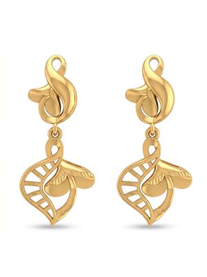 Twisted Rope Dangle Gold Casting Drops-hover