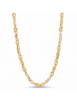 Barrel Textured Casting Gold Chain-hover