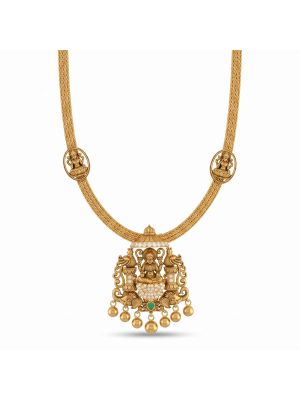 Divine Gaja Lakshmi Rope Gold Necklace-hover