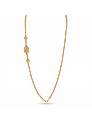 Goddess Lakshmi Mugappu Gold Chain-hover