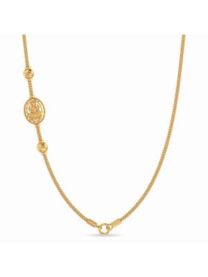 Royal Lakshmi Shrine Medallion Gold Chain-hover