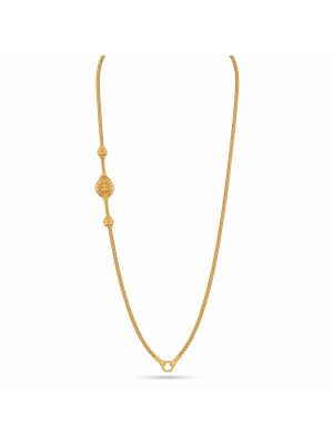 Shubha Lakshmi Oval Mugappu Gold Chain-hover