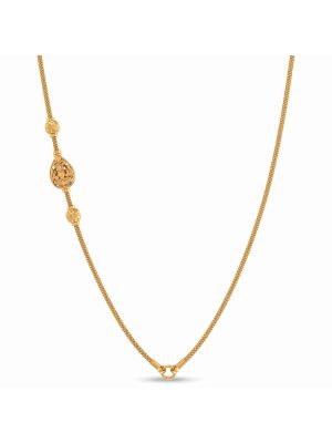 Divine Lakshmi Teardrop Mugappu Gold Chain-hover