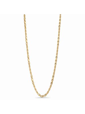 Sleek Geometric Link Gold Chain-hover
