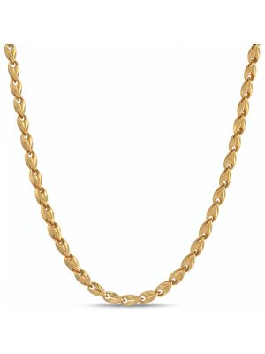 Dual-Finish Rope Link Gold Chain-hover