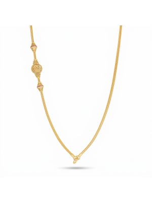 Antique Peacock Mugappu Gold Chain-hover