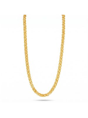 Interlocking Link Casting Gold Chain-hover