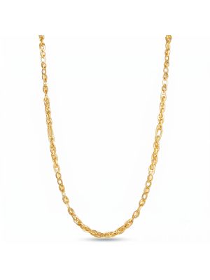 Classic Laser Cut Italian Gold Chain-hover