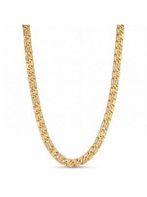 Laser Cut Rectangular Gold Chain-hover