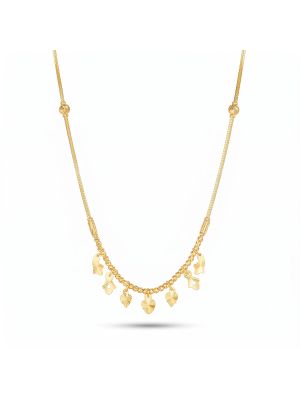 Cascading Heart Charms Gold Chain-hover