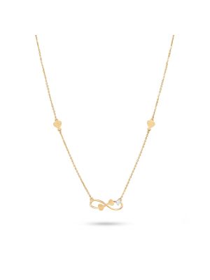 Infinity Heart Accent Casting Gold Chain-hover
