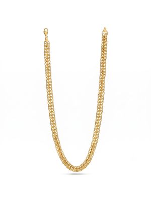 Fancy Laser Cut Lattice Gold Chain-hover