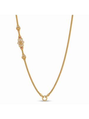 Antique Nakshi Lakshmi Medallion Gold Chain-hover