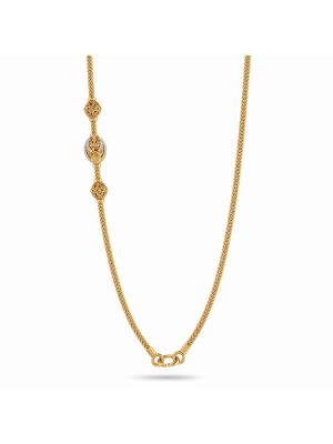 Antique Lakshmi Mayura Gold Chain-hover