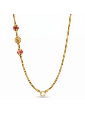 Antique Lakshmi Bead Gold Chain-hover