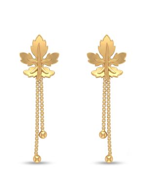 Tassel Casting Gold Chain Drop Earrings-hover