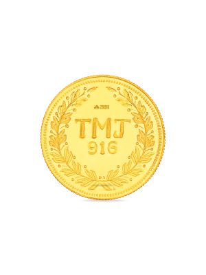 Temple Series Meenakshi Amman Arch 22K Gold Coin-hover