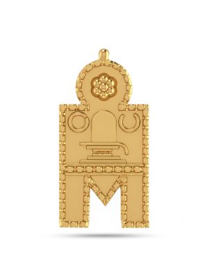 Traditional Sacred Lingam Gold Thali-hover