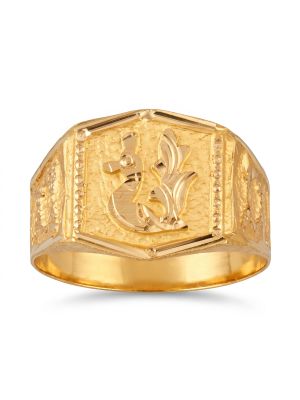 Modern Avian Signet Gold Ring-hover